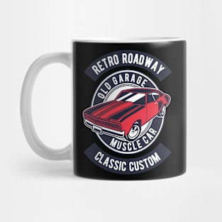 Retro Roadway, Vintage Retro Classic Mug